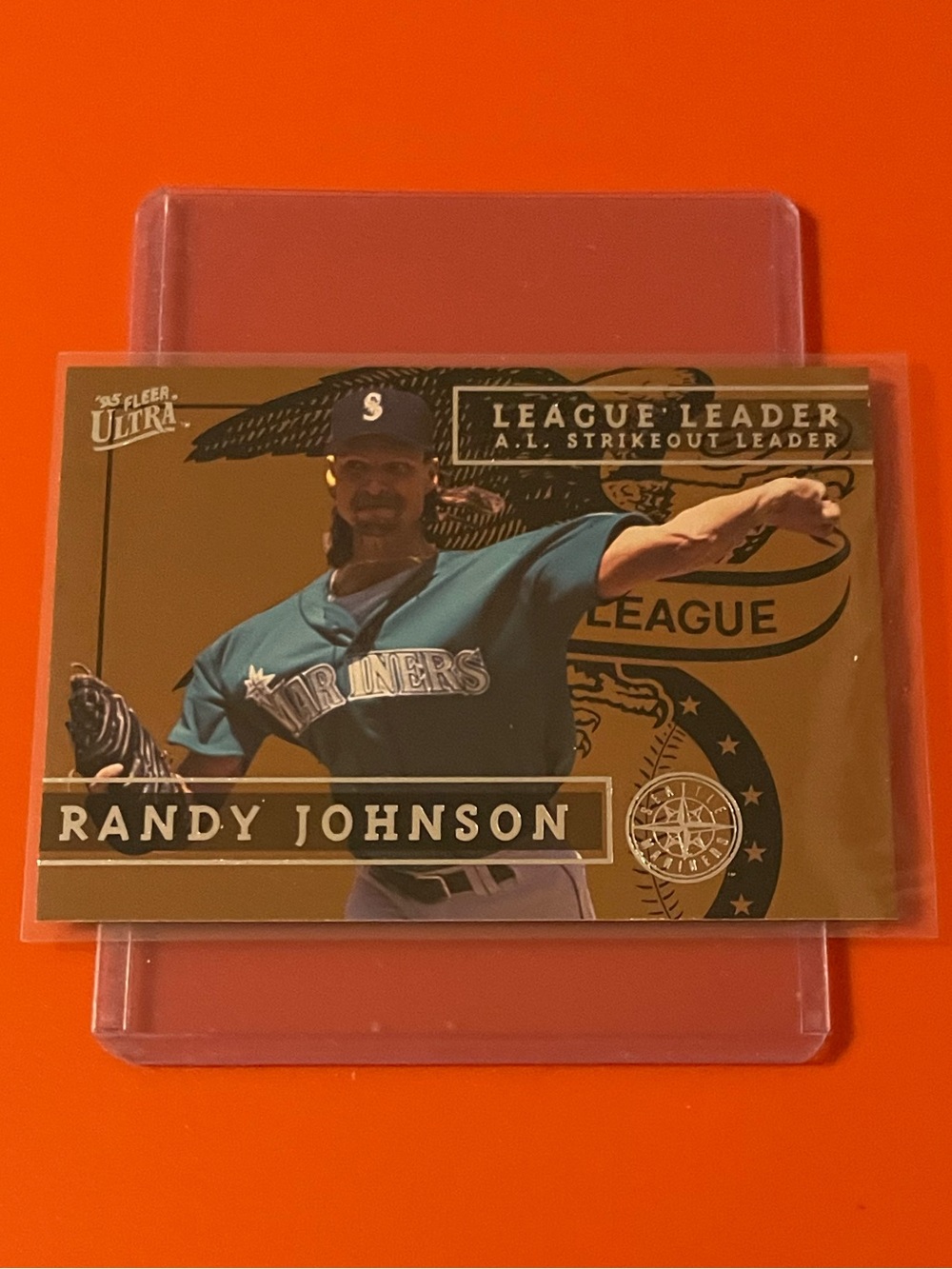 Randy Johnson #4 of 10 1995 Fleer Ultra [League Leaders] Baseball Trading Card